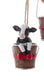 Farm Animals In Bucket Ornaments, 3 Assorted