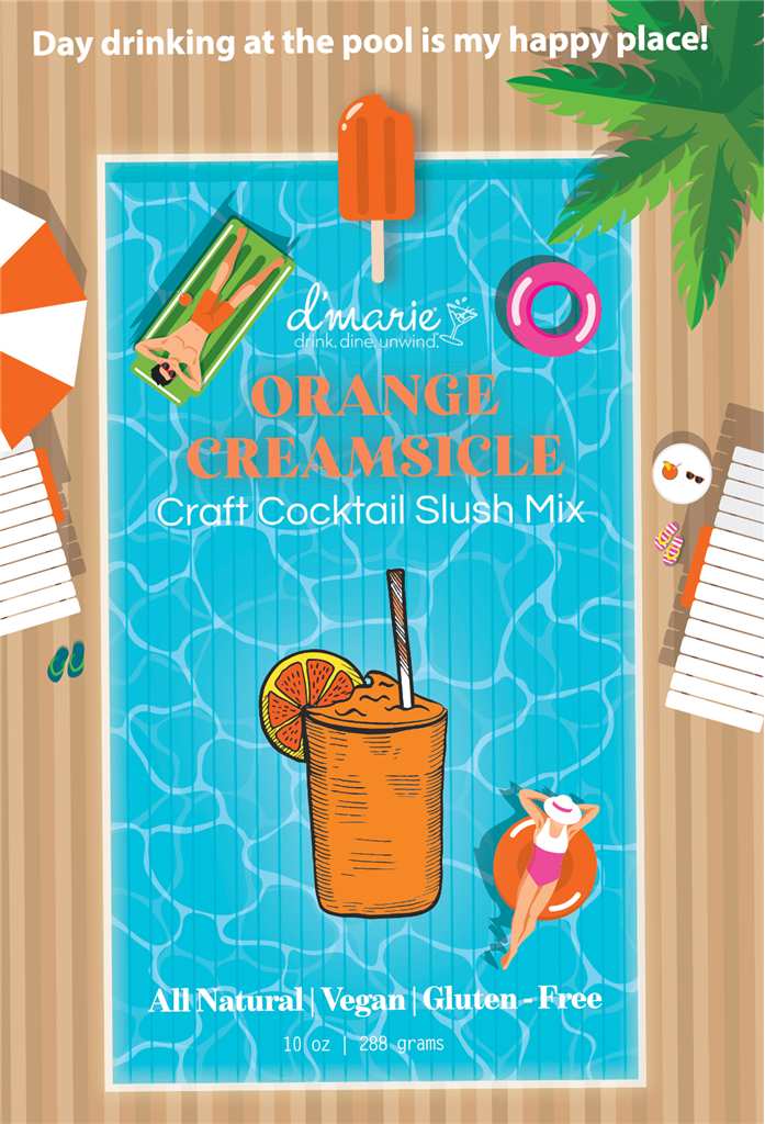 Orange Creamsicle Cocktail - Ready-To-Freeze Cocktail