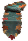 Autumn Leaf Applique Embroidered Runner