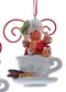 Gingerbread Boy & Girl On Cup Ornaments, 2 Assorted