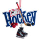 3.75"RESIN HOCKEY ORNAMENT