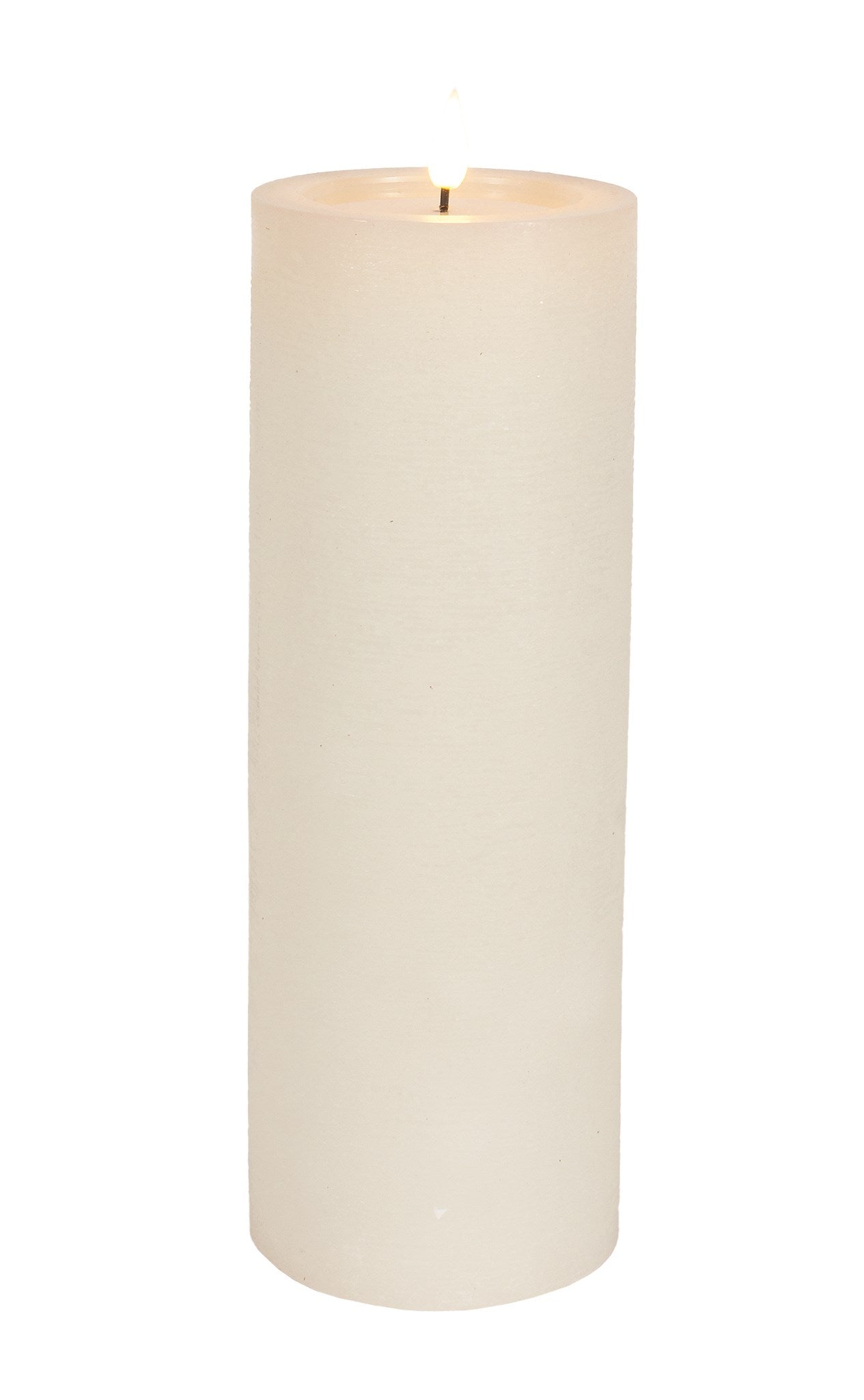 WHITE PILLAR LED CANDLE 4X11"