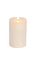 WHITE PILLAR LED CANDLE 4X6"