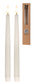 White Led Taper Candles. (Set of 2)