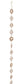 Gold metal and rhinestone garland.