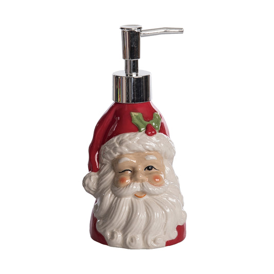 Retro Santa Holiday Soap Dispenser