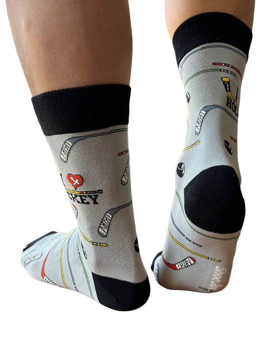 I Love Hockey Socks
