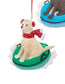 Labrador Retriever On Snow Tube Ornament