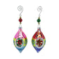 2 Asst Vintage Teardrop Ornament