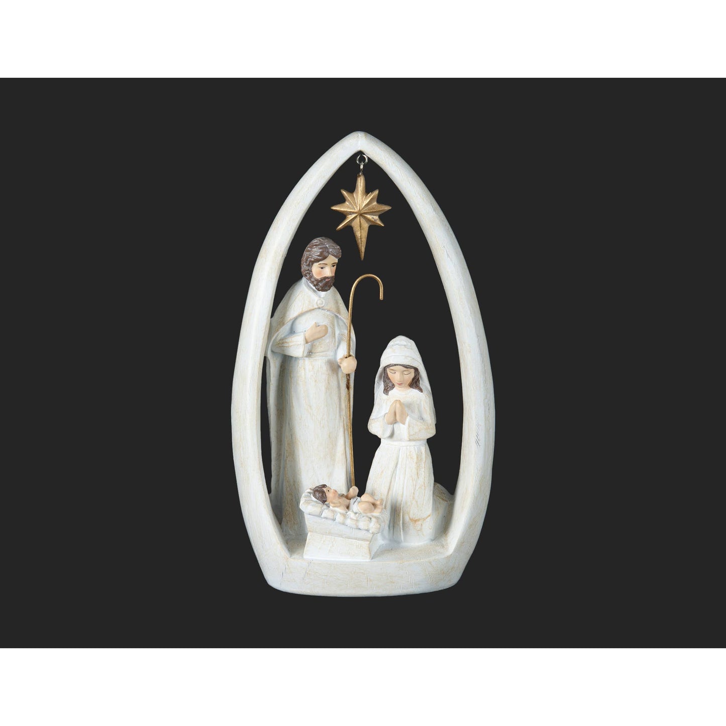 9" White Holy Family