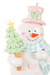 Baby Blue Candyland Snowman Ornament
