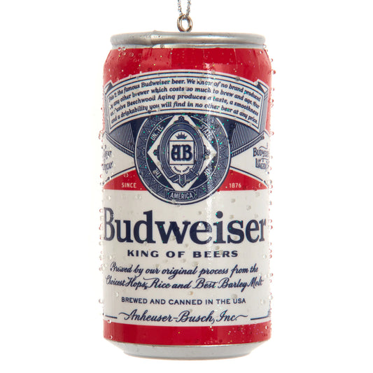 3.75" BUDWEISER CAN BLOW MOLD ORNAMENT.