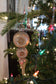Antique Champagne & Silver Mercury Glass Finial