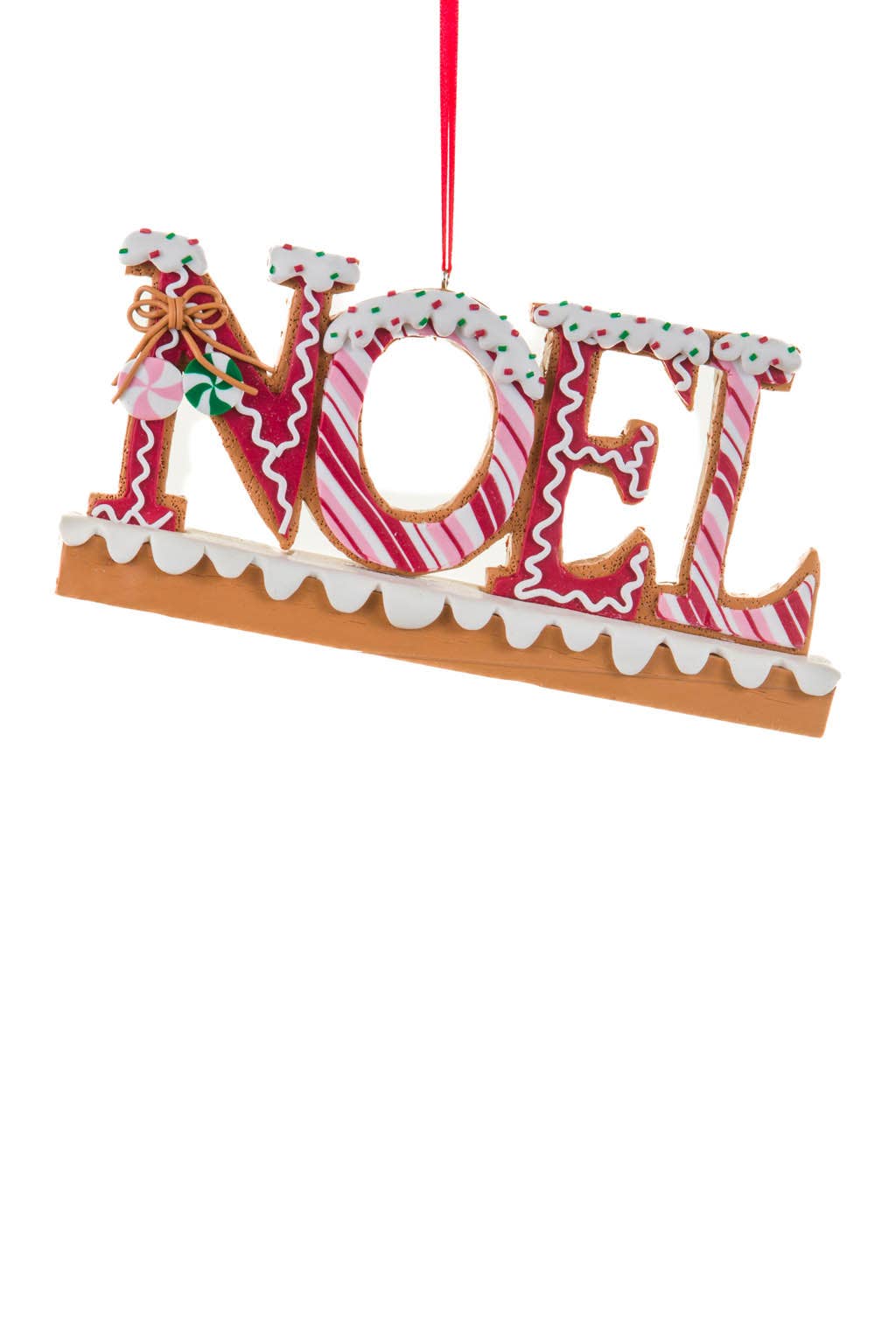 Brown/White  "Noel" Sign Ornament