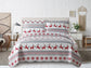 Embossed Printed Quilt Set, Christmas Deer.