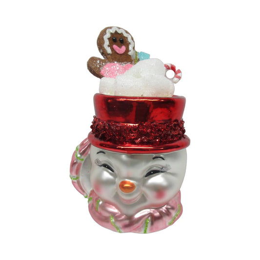Snowman Cocoa Mug Ornament