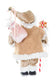 NEW-Cream Gingerbread Santa Figurine W/ Presents
