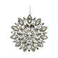 4" Silver Jeweled Flower Ornament