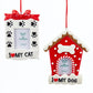 Red and White Dog and Cat Picture Frame Ornaments, 2 Assorted