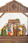 NEW-Brown Led Nativity Snow Globe With Three Wise Men