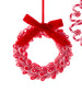 Peppermint Wreath Ornaments, 2 Assorted