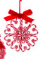 Peppermint Wreath Ornaments, 2 Assorted
