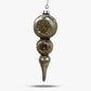 Antique Champagne & Silver Mercury Glass Finial