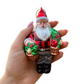 Wholesome Santa the Vegetable Farmer Glass Ornament
