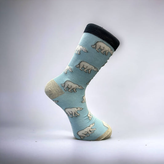 Animal Patter socks : Polar Bear