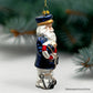 Santa the Ship Captain Glass Ornament