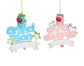 3.5" Grandson & Granddaughter Ornament