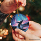 Ocean Aurora Whale Ornament, Northern Lights Wildlife Gift