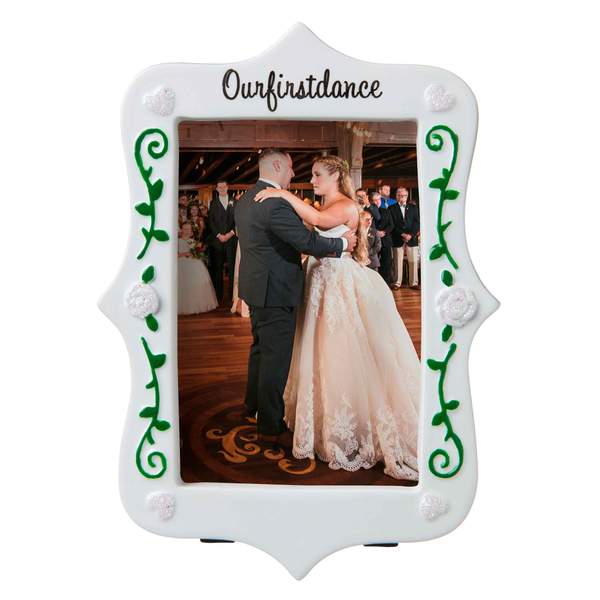 First Dance Wedding Picture Frame Personalized Ornament
