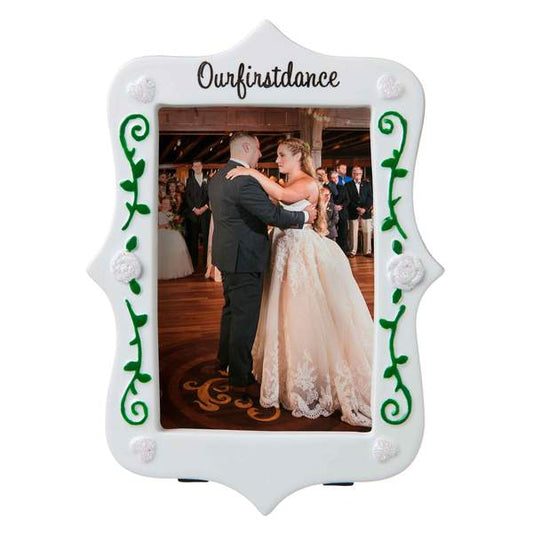 First Dance Wedding Picture Frame Personalized Ornament