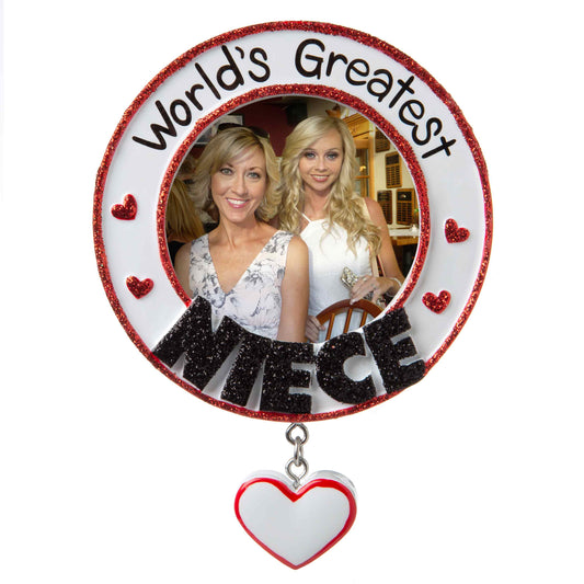 World's Greatest Niece Picture Frame Personalized Ornament