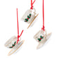 Porcelain Holiday Formal Tea Cup Ornaments, 3 Assorted