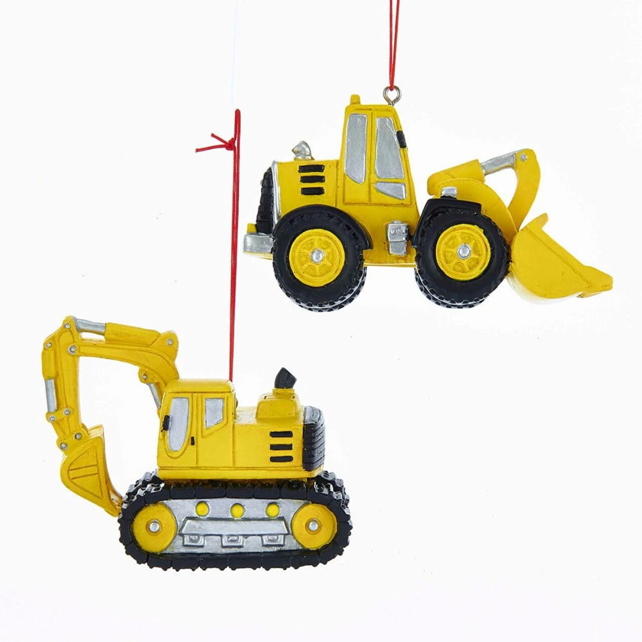 Tractor Ornaments, 2 Assorted