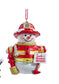FIREFIGHTER SNOWMAN ORNAMENT