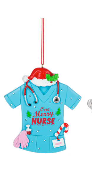 Nurse Ornaments - One Merry Nurse & Saving Lives