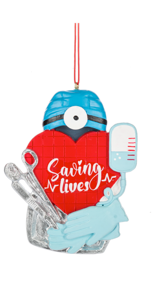 Nurse Ornaments - One Merry Nurse & Saving Lives