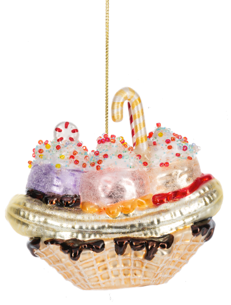 Banana Split Ornament