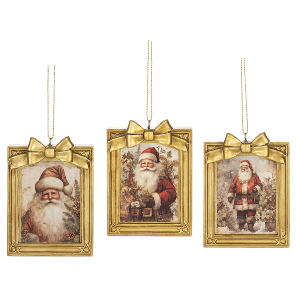 Framed Santa Ornament
