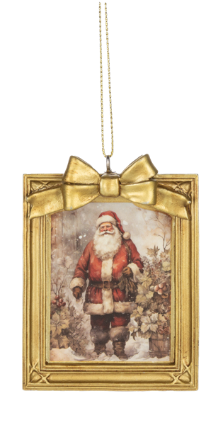Framed Santa Ornament