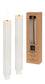 White Oversized Led Taper Candles. (Set of 2)