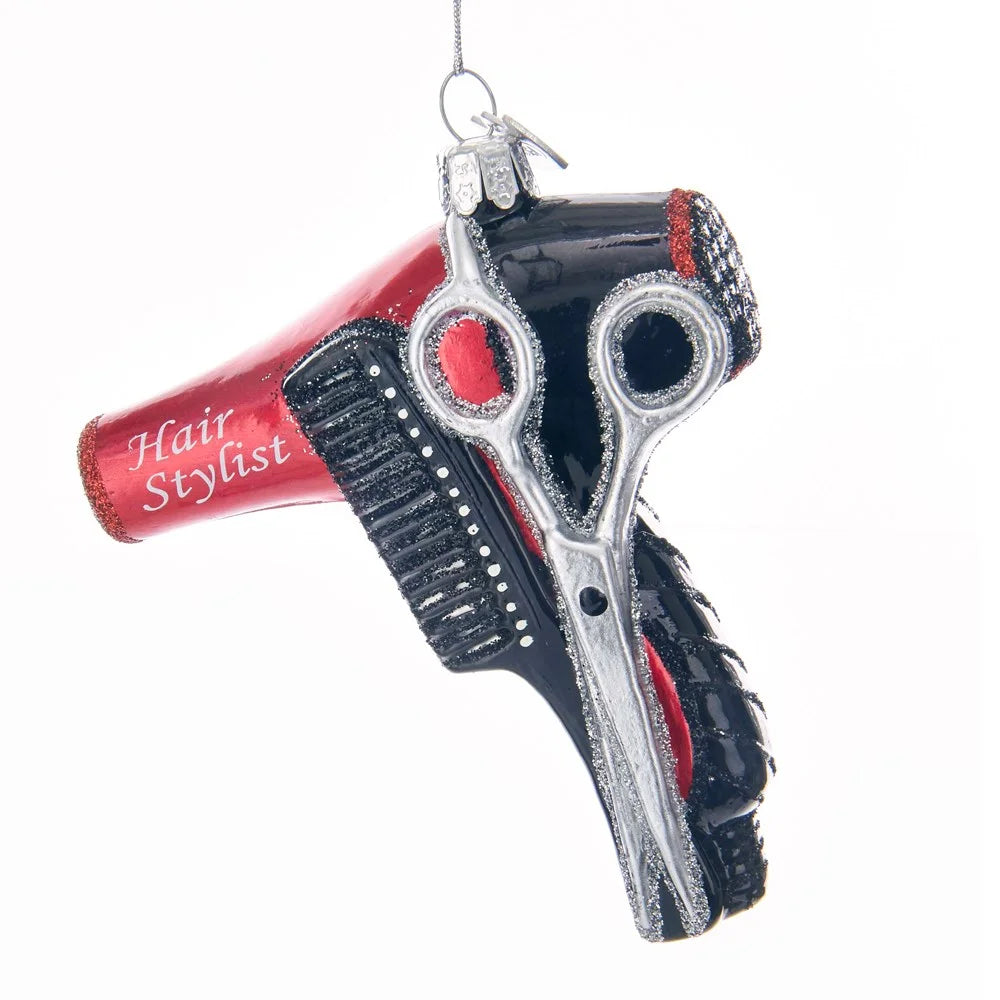 Noble Gems™ Hair Stylist Glass Ornament