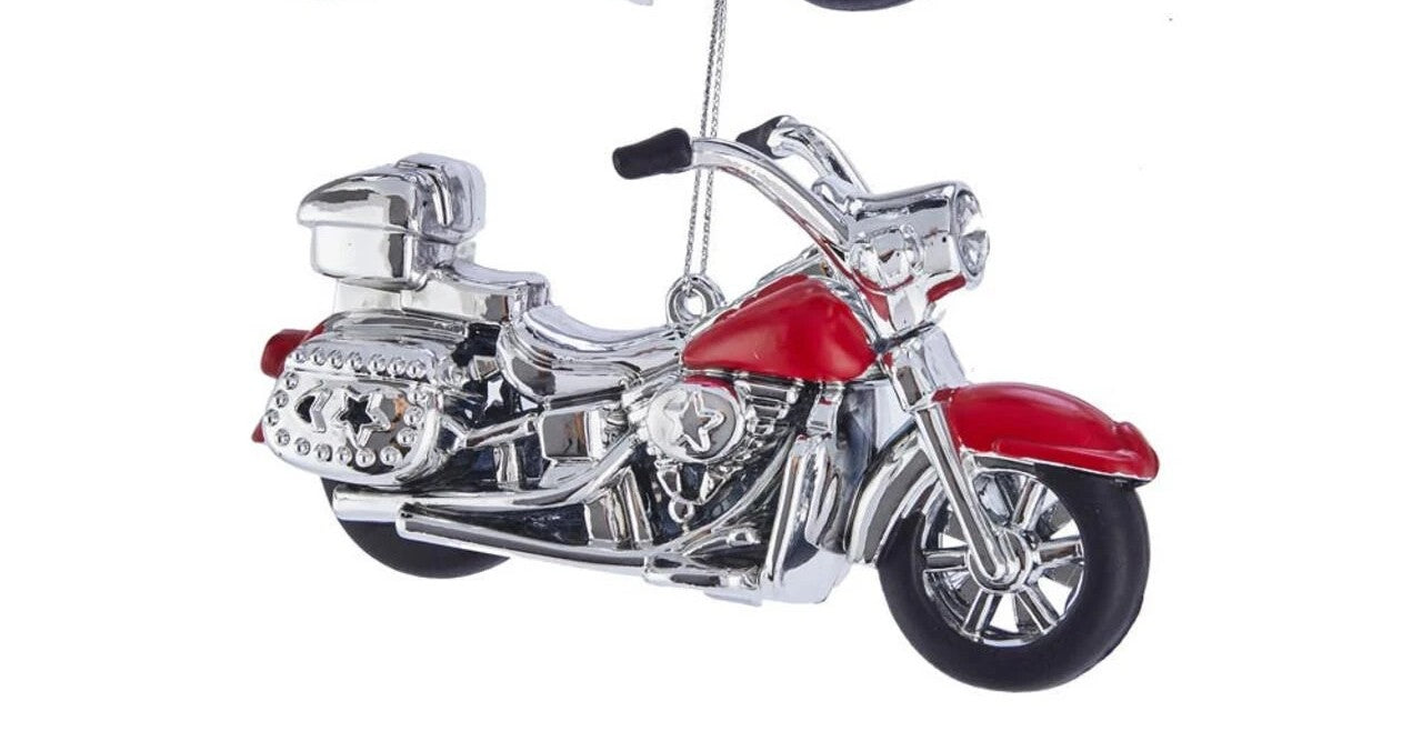 Motorcycle Ornament, 2 Assorted