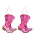 Pink Cowboy Boots Ornament