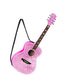 Pink Glittered Guitar With Strap Ornament