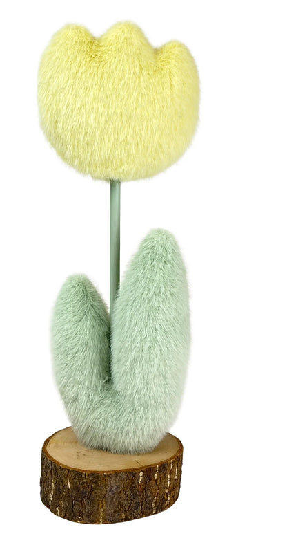 FABRIC TULIP ON STAND 12"