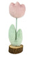 FABRIC TULIP ON STAND 12"